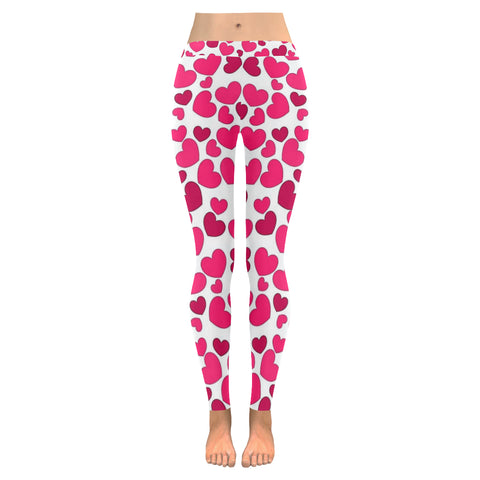 Little Hearts Low Rise Leggings (Invisible Stitch) (Model L05) - kdb solution