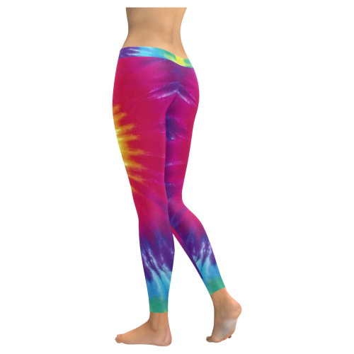 Tie Dye Low Rise Leggings (Invisible Stitch) (Model L05) - kdb solution