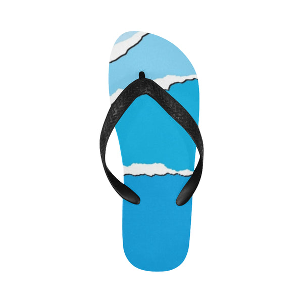 Blue and white Flip Flops for Men/Women (Model 040) - kdb solution