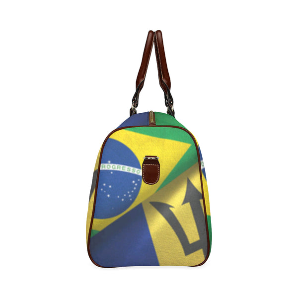 Barbados and Brazil Waterproof Travel Bag/Small (Model 1639) - kdb solution