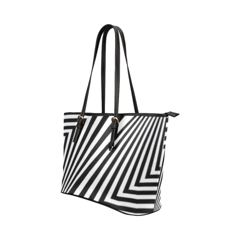 Zig Zag Leather Tote Bag/Small (Model 1651) - kdb solution