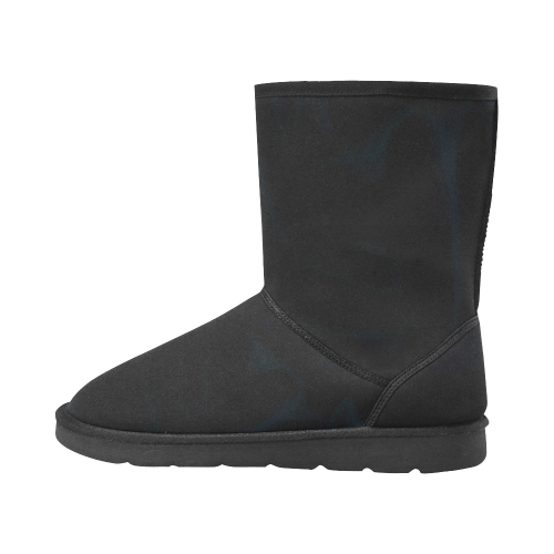 Midnight Blue Custom High Top Unisex Snow Boots (Model 047) - kdb solution