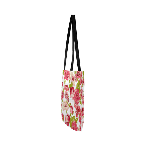 Pink flowers Reusable Shopping Bag Model 1660 (Two sides) - kdb solution