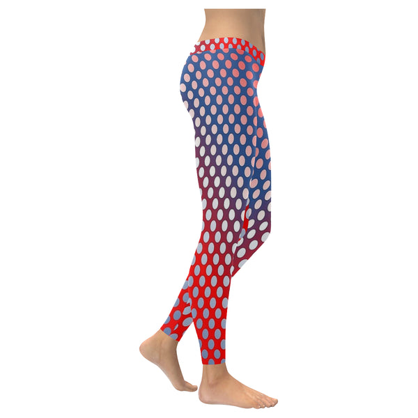 Rainbow Dots Low Rise Leggings (Invisible Stitch) (Model L05) - kdb solution