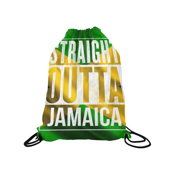 Straight outta jamaica Drawstring Bag Model 1604 (Twin Sides) 13.8"(W) * 18.1"(H) - kdb solution
