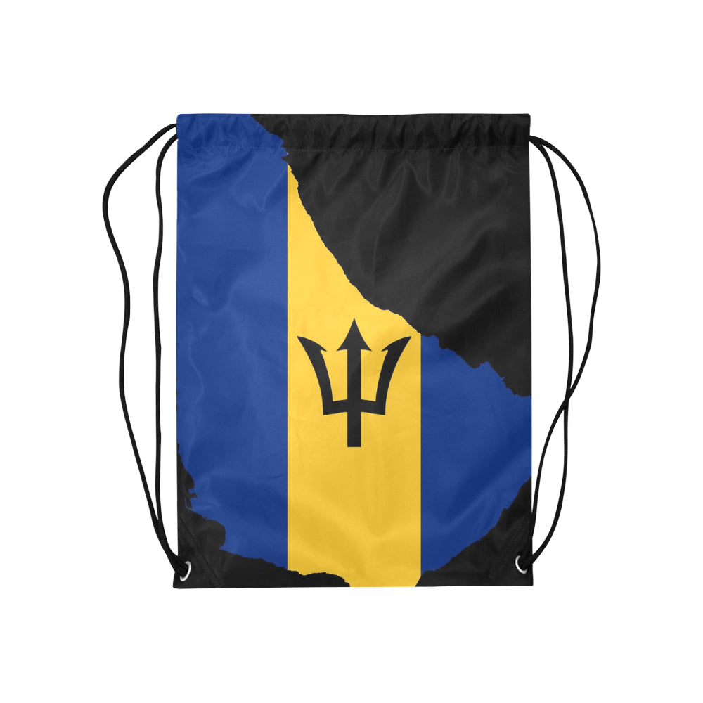 barbados island drawstring bag Medium Drawstring Bag Model 1604 (Twin Sides) 13.8"(W) * 18.1"(H) - kdb solution
