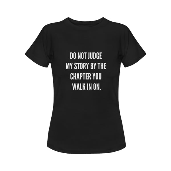Don't judge me Women's T-Shirt in USA Size (Front Printing Only) - kdb solution