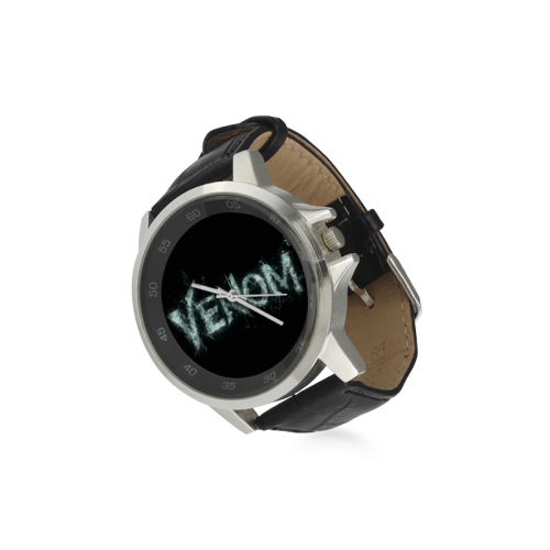 Venom Unisex Stainless Steel Leather Strap Watch(Model 202) - kdb solution