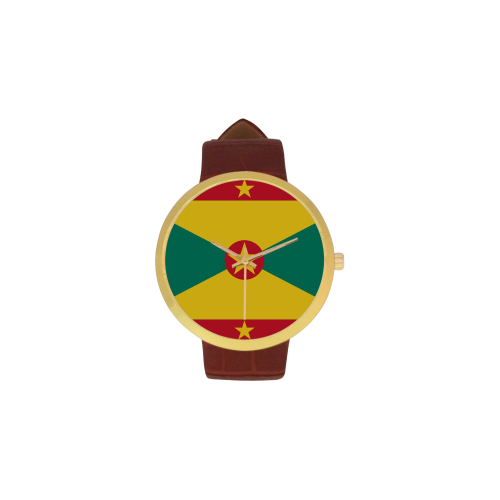 Grenada Women's Golden Leather Strap Watch(Model 212) - kdb solution