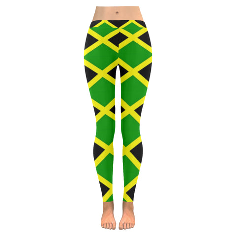 Jamaica Pattern Low Rise Leggings (Invisible Stitch) (Model L05) - kdb solution
