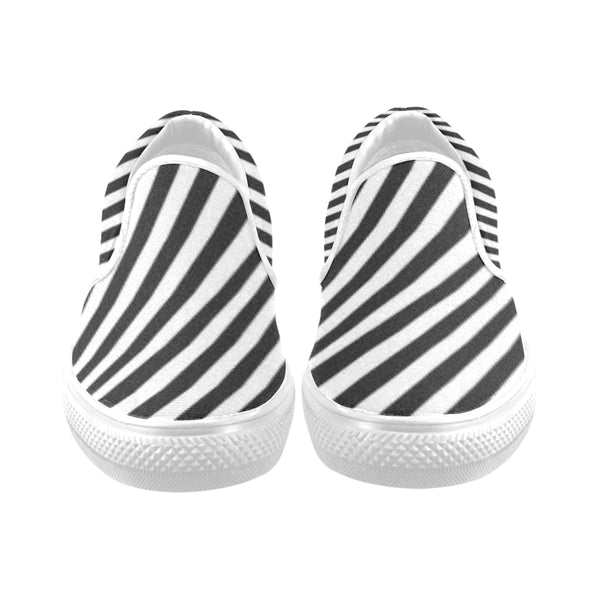 Women's Zebra Pattern Canvas Slip-ons Shoes[product_title]#039;s - kdb solution