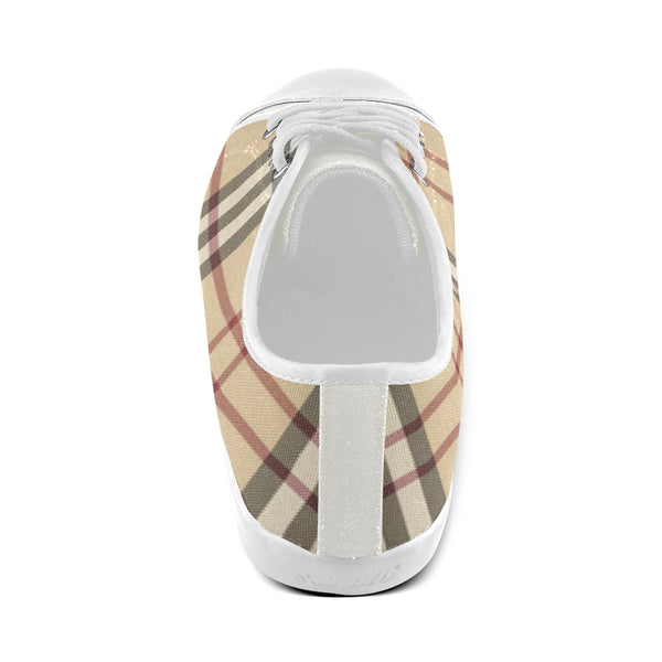 Womens Burberry Pattern Canvas Shoe &#039;s - kdb solution