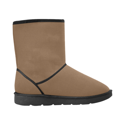 Tan Custom High Top Unisex Snow Boots (Model 047) - kdb solution