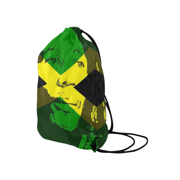 Bob Marley Drawstring Medium Bag Model 1604 (Twin Sides) 13.8"(W) * 18.1"(H) - kdb solution