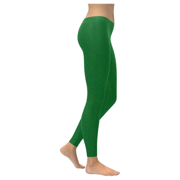Green Low Rise Leggings (Invisible Stitch) (Model L05) XXS-XXXXXL - kdb solution