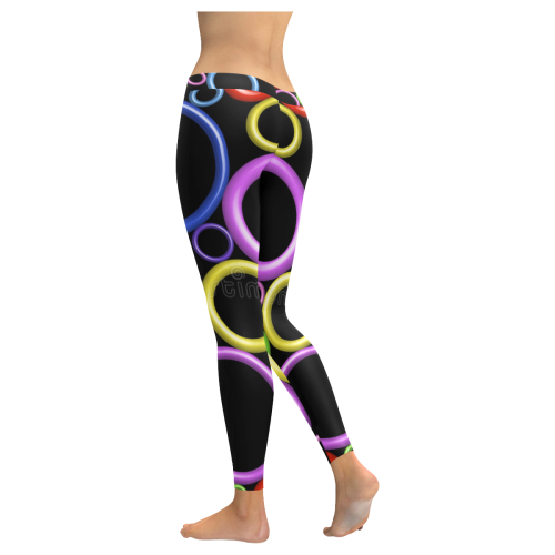 Circles Low Rise Leggings (Invisible Stitch) (Model L05) - kdb solution