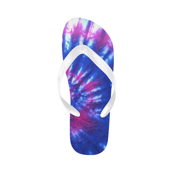 Blue Tie Dye Flip Flops for Men/Women (Model 040) - kdb solution