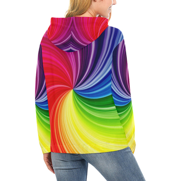 Tie Dye Printed Hoodie for Women (USA Size) (Model H13) - kdb solution