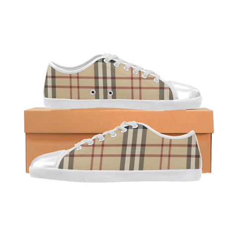 Womens Burberry Pattern Canvas Shoe &#039;s - kdb solution