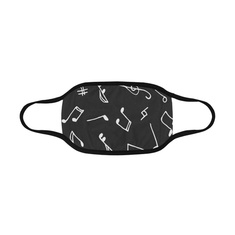 Music notes black Mouth Mask - kdb solution