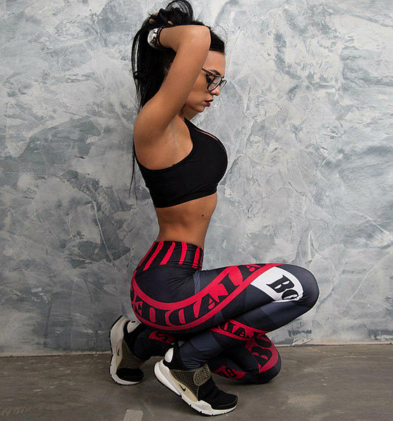 Women Sports Gym Yoga Workout Mid Waist Running Pants Fitness Elastic Leggings - kdb solution