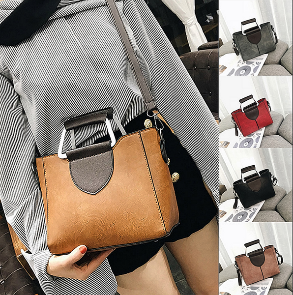 Women's Fashion Smolid Color Leather Shoulder Bags With Corssbody Bag&Handbag - kdb solution
