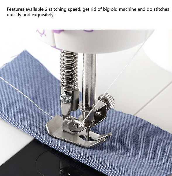 Portable Mini Multifunction Automatic Sewing Machine with Foot Pedal/Light/Cutter for Sew - kdb solution
