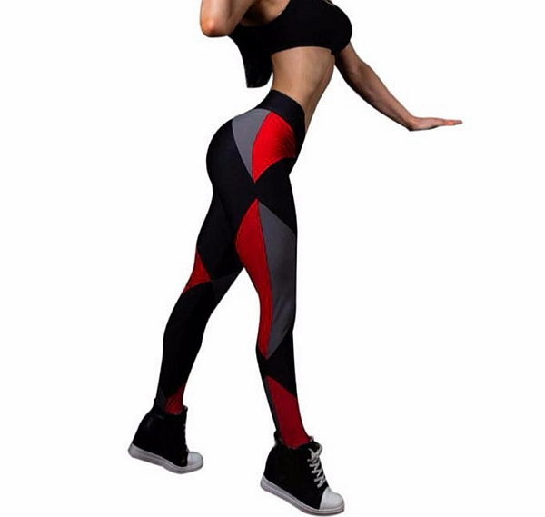 Colorful running tights for women Compression Mid Waist - kdb solution