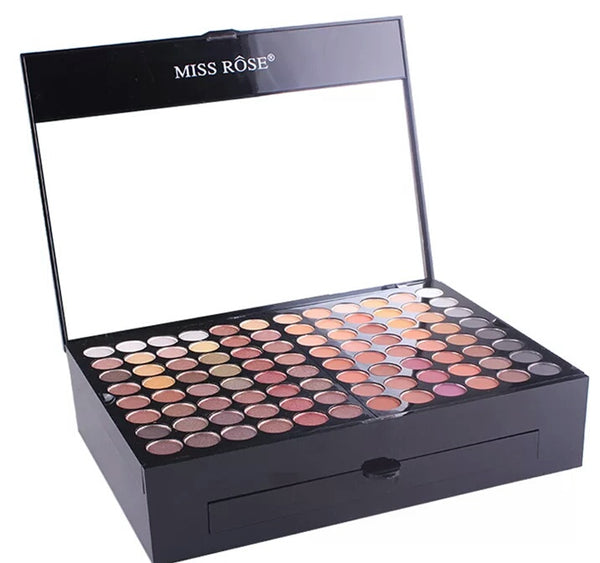Miss Rose Professional Makeup 180 Colors Matte Shimmer Palette Powder Blush Eyebrow Contouring Beauty Kit Box - kdb solution