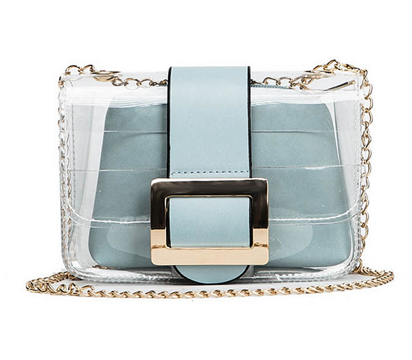 Women's Transparent Candy Color Clear Handbags Solid Crossbody Messenger Shoulder Bag - kdb solution