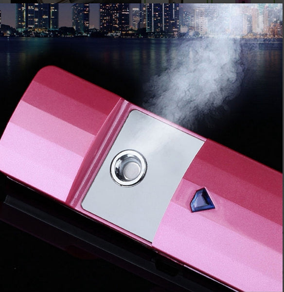 Portable Nano Spray Mist Facial Steamer Usb Rechargeable Face Moisturize Hydrating Sprayer - kdb solution