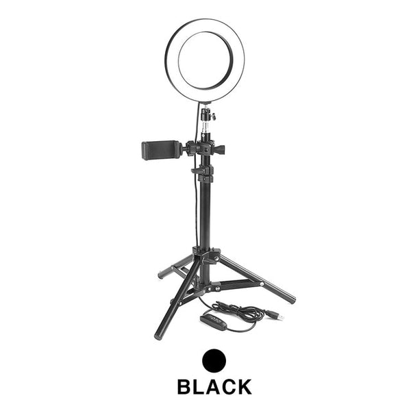 ET LED Camera Ring Light Stand with Phone Holder Photography Ring Light Tripod Selfie Photography Light - kdb solution