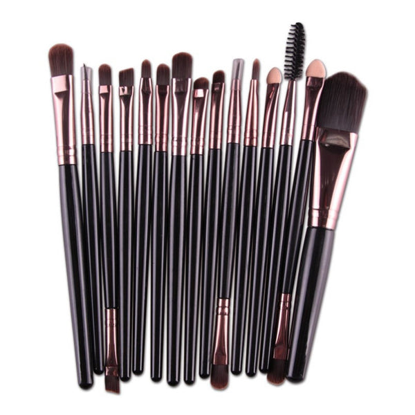 15 Pcs Professional Cosmetic Makeup Brush Women Foundation Eyeshadow Eyeliner Lip Brand Make Up Eye Brushes Set 4 Colors A8 NOTE* Please allow 2-3 weeks for Delivery - kdb solution