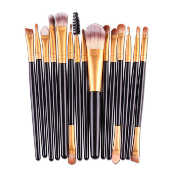 15 Pcs Professional Cosmetic Makeup Brush Women Foundation Eyeshadow Eyeliner Lip Brand Make Up Eye Brushes Set 4 Colors A8 NOTE* Please allow 2-3 weeks for Delivery - kdb solution