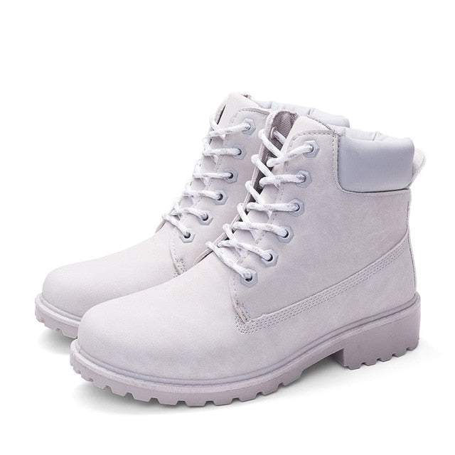 Women's winter  lace-up ankle boots winter shoes woman - kdb solution