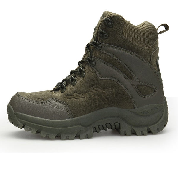 JICHI Men's Military boot Combat Chukka Ankle Boot Tactical large Size Army Boot - kdb solution