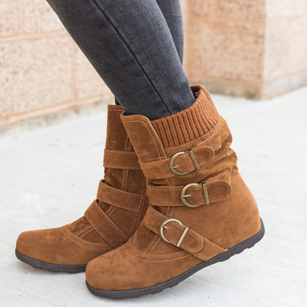 Ankle women Warm Fashion Winter boots available  in Plus Sizes - kdb solution