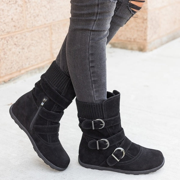 Ankle women Warm Fashion Winter boots available  in Plus Sizes - kdb solution