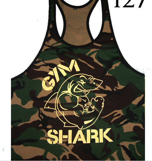 2017 tank top men vest Solid bodybuilding shirts shark men vest singlet men fitness NOTE" Please allow 2-3 weeks for Delivery - kdb solution