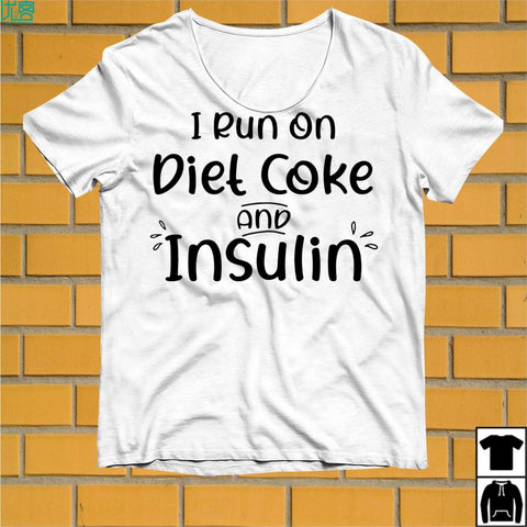 I Run On Diet Coke And Insulin Men's Short Sleeve T-Shirt - kdb solution