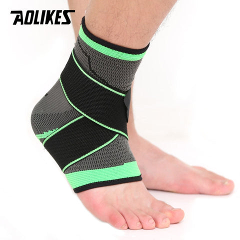 AOLIKES 1PCS 3D Weaving Elastic Nylon Ankle Support Brace Yoga Badminton Basketball Football Taekwondo Fitness Heel Protector - kdb solution