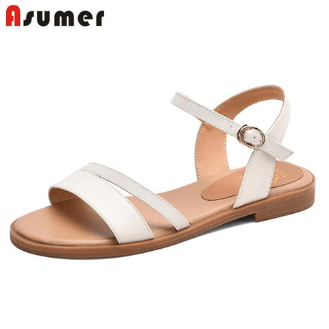 Women's genuine leather casual sandals - kdb solution