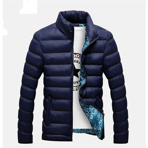 Men's bomber style quilted winter jacket