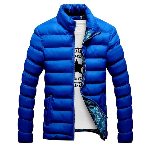 Men's bomber style quilted winter jacket