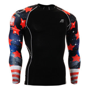 Muscle Men 3D Prints Compression Shirts T-shirt Long Sleeves Thermal Under Top MMA Rashguard Fitness Base Layer Weight Lifting Note* Please allow 2-3 weeks for Delivery - kdb solution