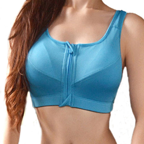 Gym Workout Sportswer Fitness Yoga Wear Women Lady Sport Bra With Front Zipper Fitness Tennis Athletic Underwear Note* Please allow 2-3 weeks for Delivery - kdb solution