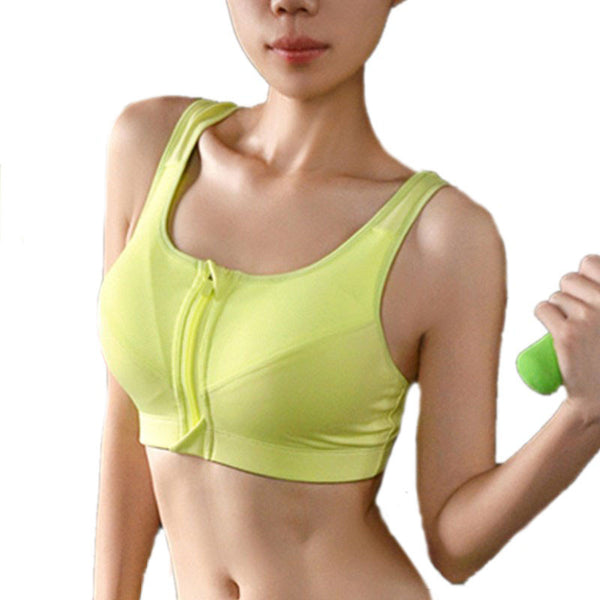 Gym Workout Sportswer Fitness Yoga Wear Women Lady Sport Bra With Front Zipper Fitness Tennis Athletic Underwear Note* Please allow 2-3 weeks for Delivery - kdb solution