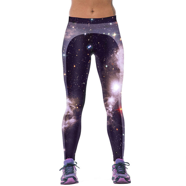 Womens YOGA Workout Gym Digital Printing Sports Pants Fitness Stretch Trouser Hot Sale.Note: Please allow 2-3 weeks for delivery - kdb solution