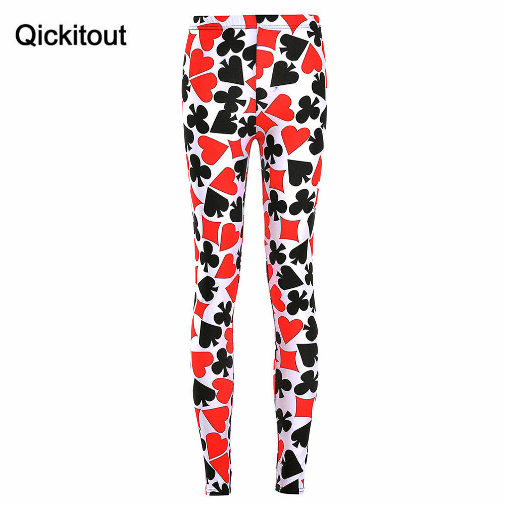 Qickitout DECK OF CARDS LEGGINGS S-4XL - kdb solution