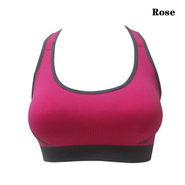 1 PCS Women Padded Top Athletic Sports Bra Stretch Cotton Seamless Free Shipping - kdb solution